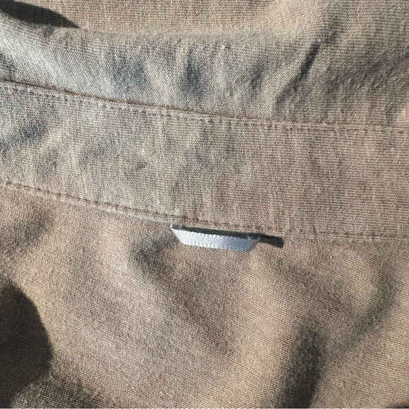 Kit and Ace Cap-Sleeve Pullover Collar Olive Green Top L/XL - Picture 7 of 7